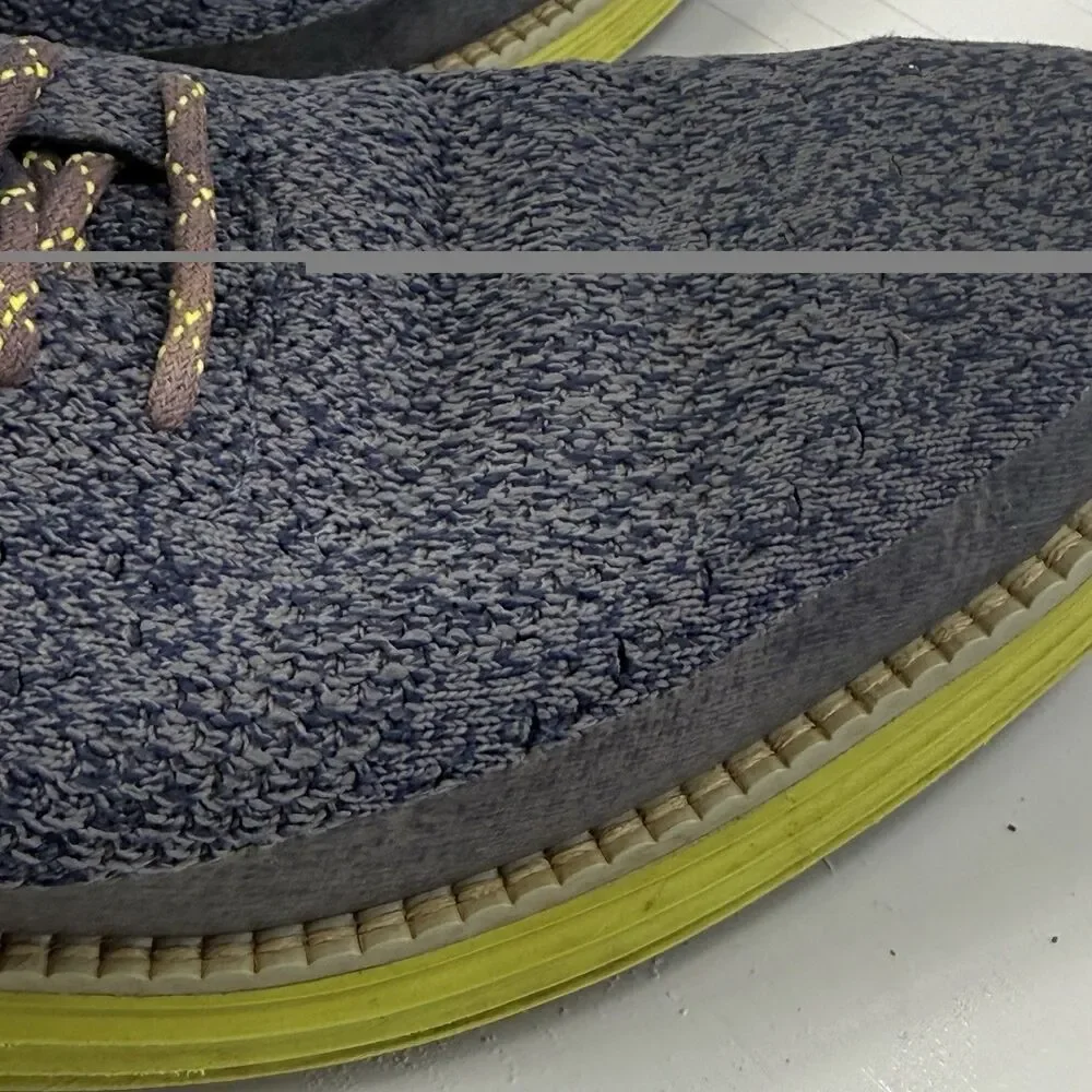 Cole Haan Original Grand Stitchlite Size 8 Gray and Yellow Comfort Oxford Shoes